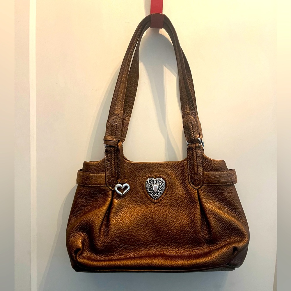 BRIGHTON HENRIETTA vintage Organizer LG  Multi-Compartments HOBO Shoulder BaG